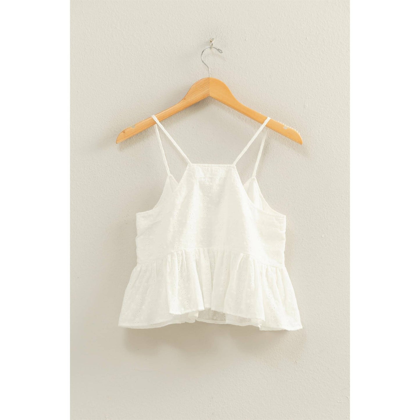 Button Peplum Top