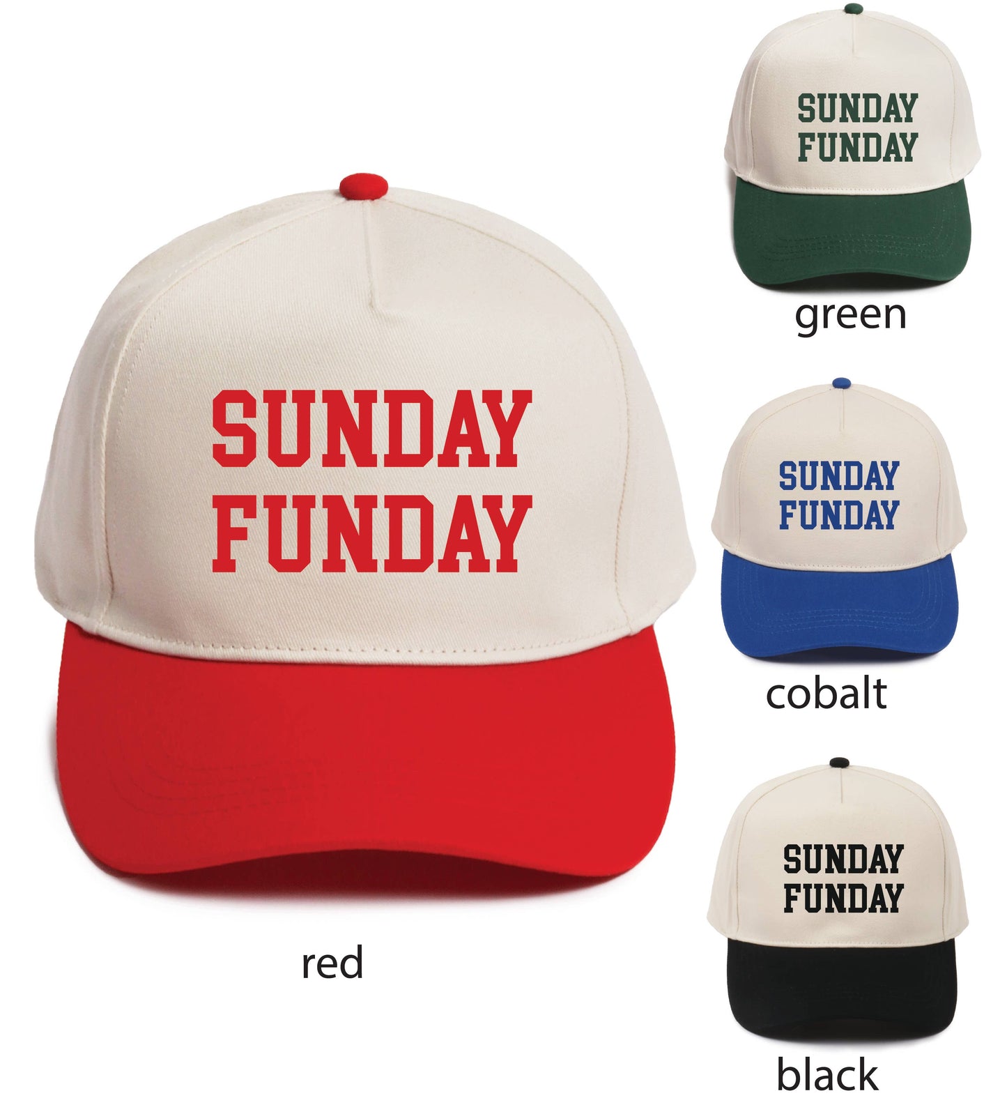 SUNDAY FUNDAY Embroidery Trucker Hat