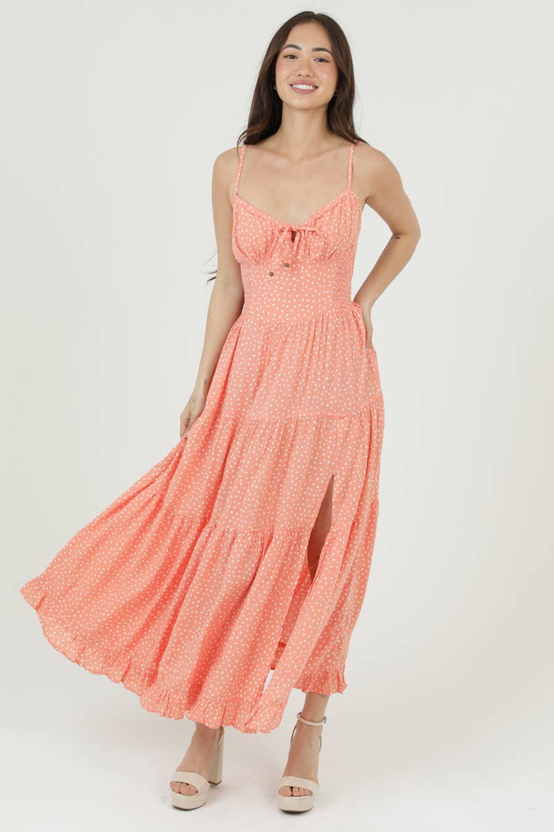 POLKA DOT MAXI DRESS