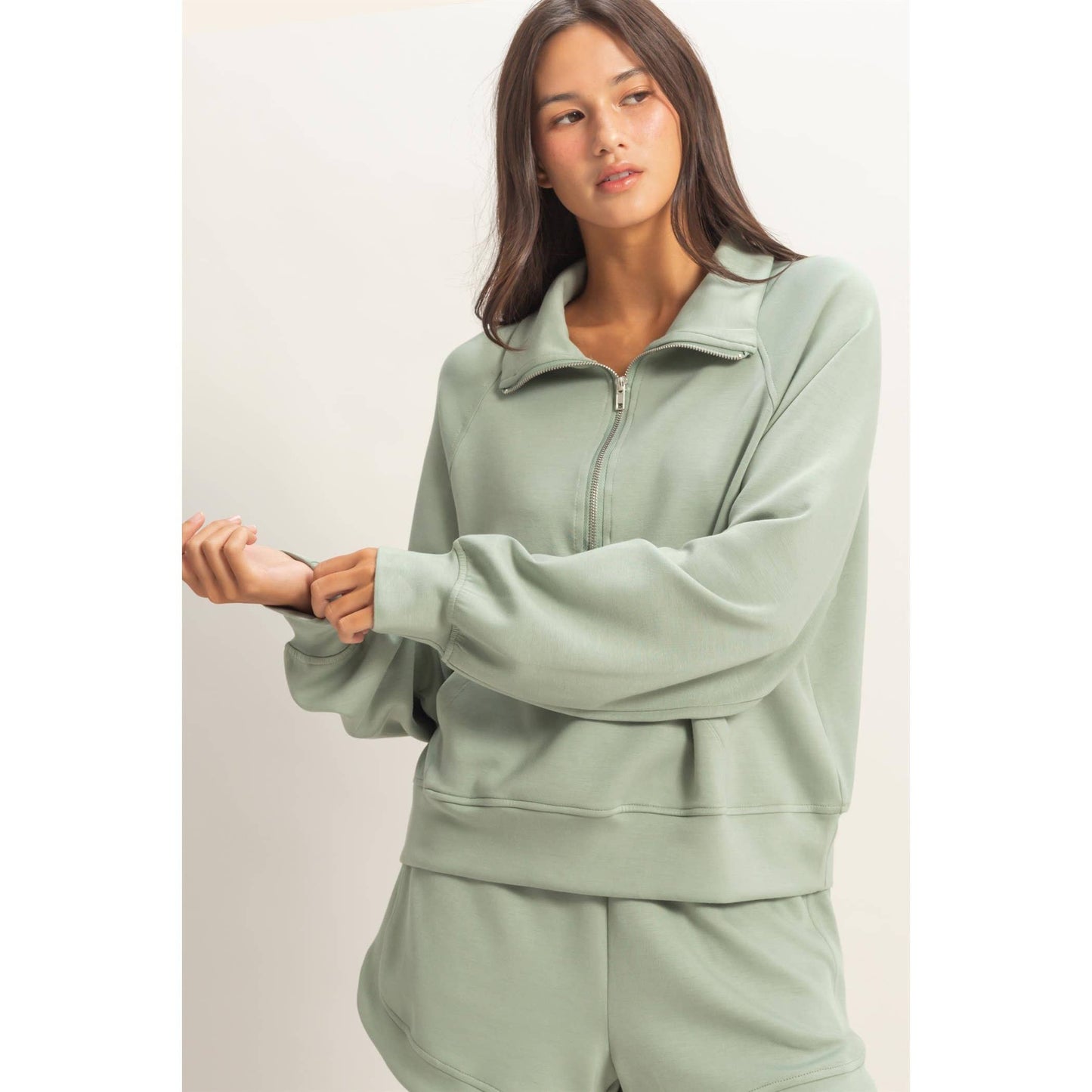 Half-Zip Collar Pullover