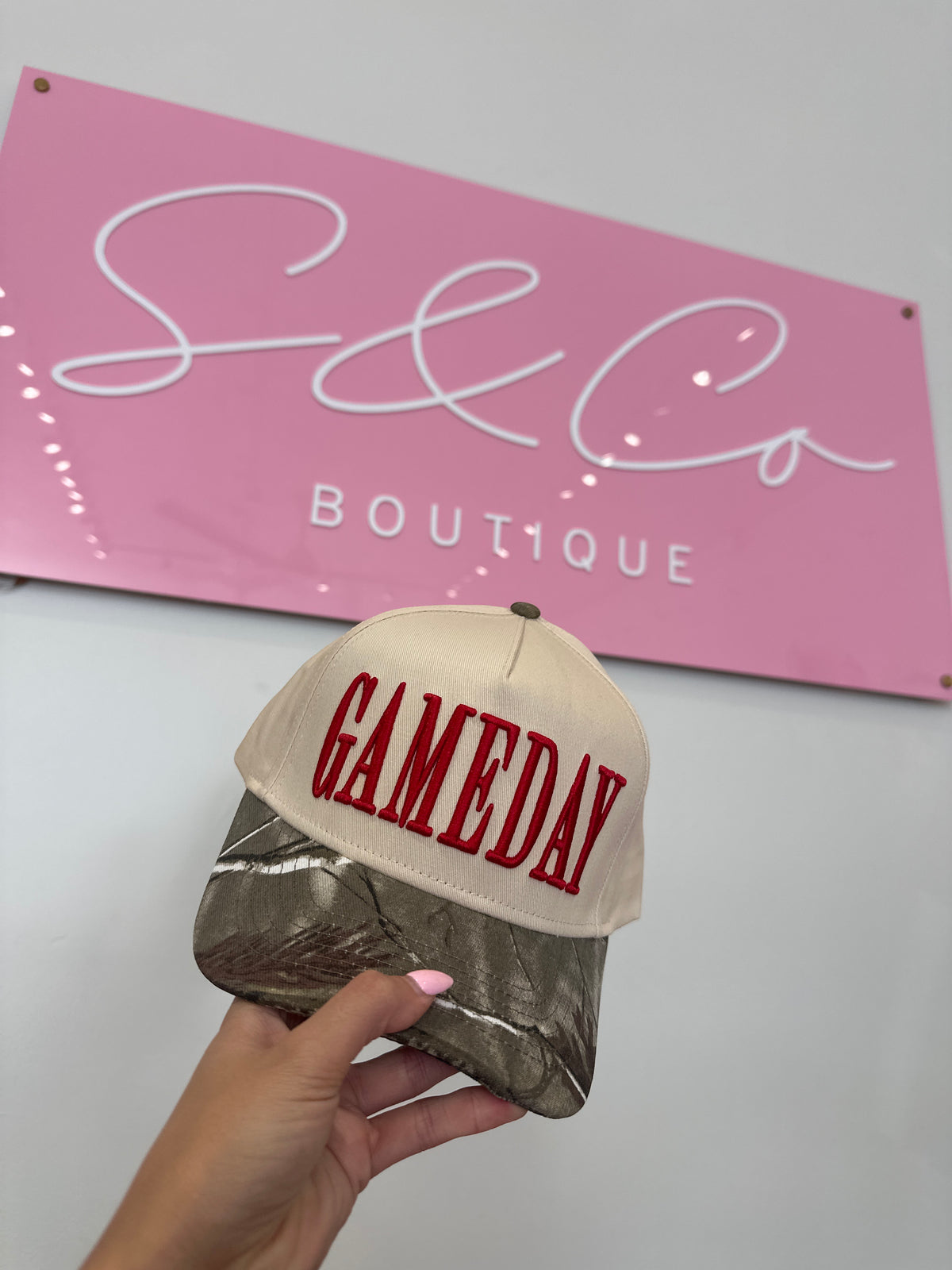 GAMEDAY Vintage trucker hat RED/CAMO
