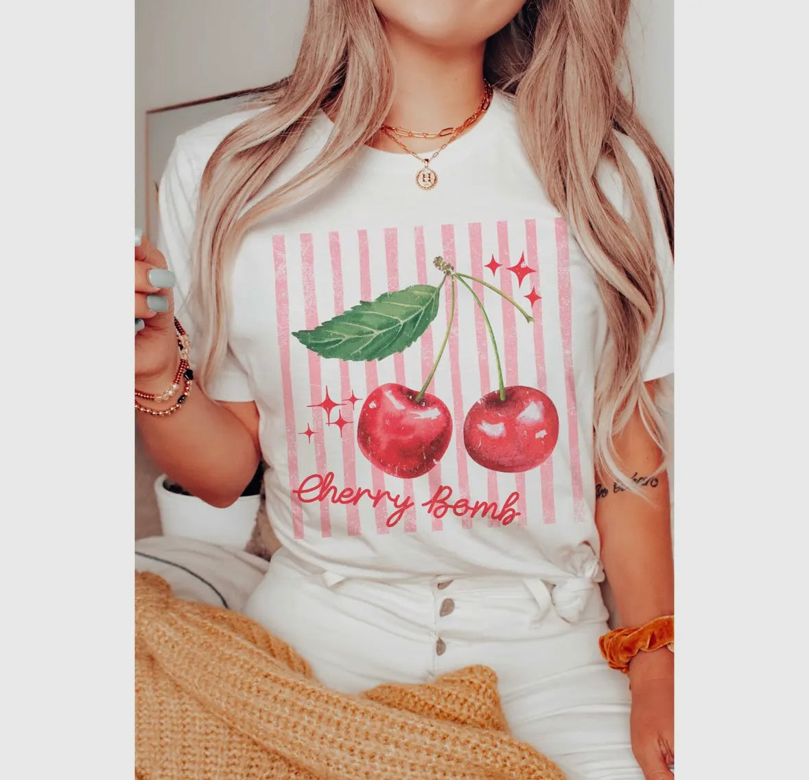 Cherry bomb graphic tee