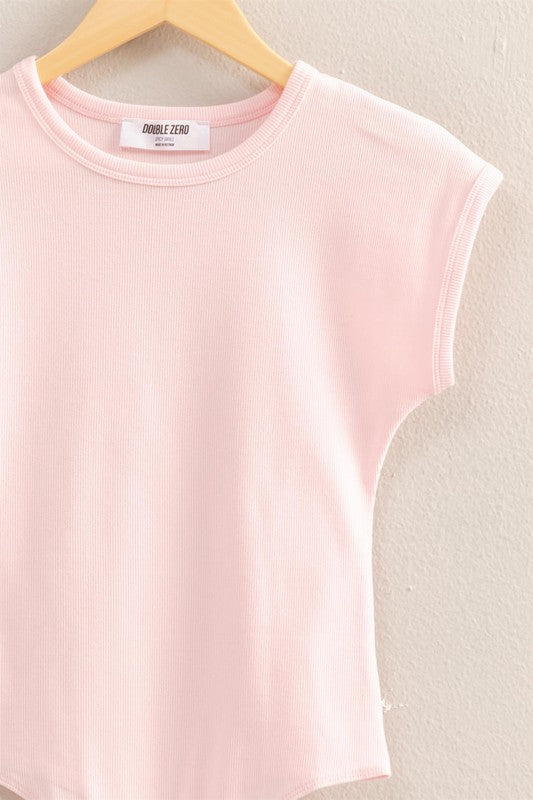 Short sleeve Ribbed bodysuit