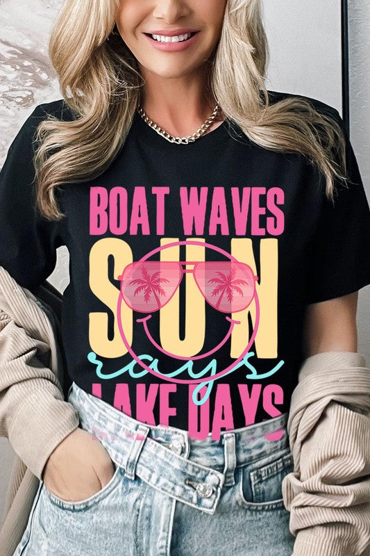 Lake day graphic tee