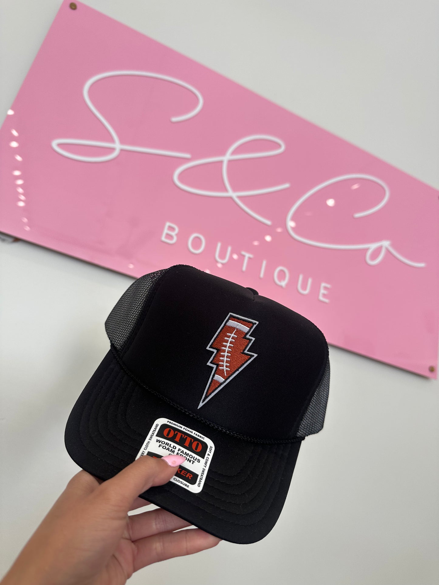 Football bolt hat