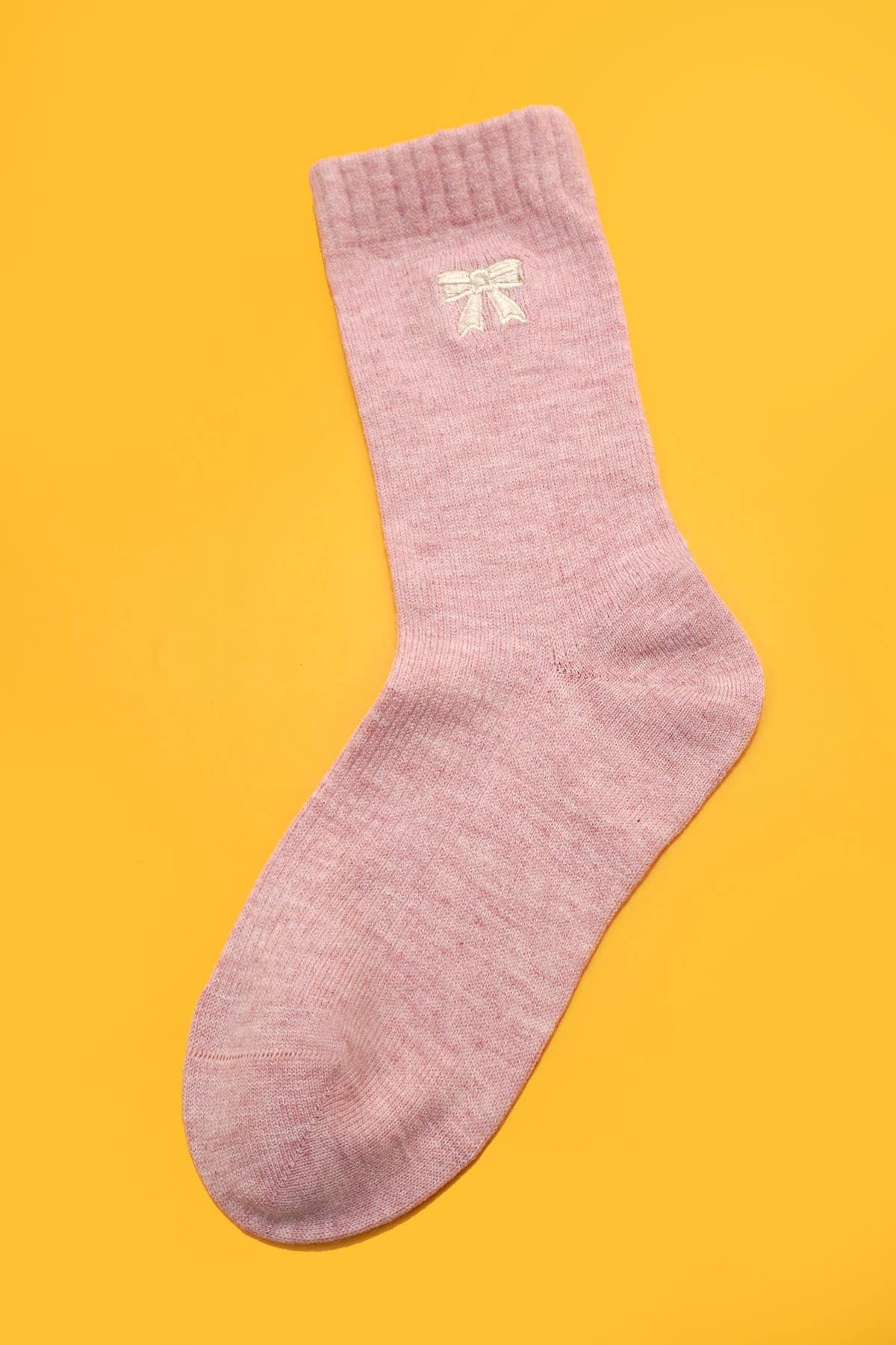 WOMAN RIBBED BOW KNOT SOCKS | 40S02077
