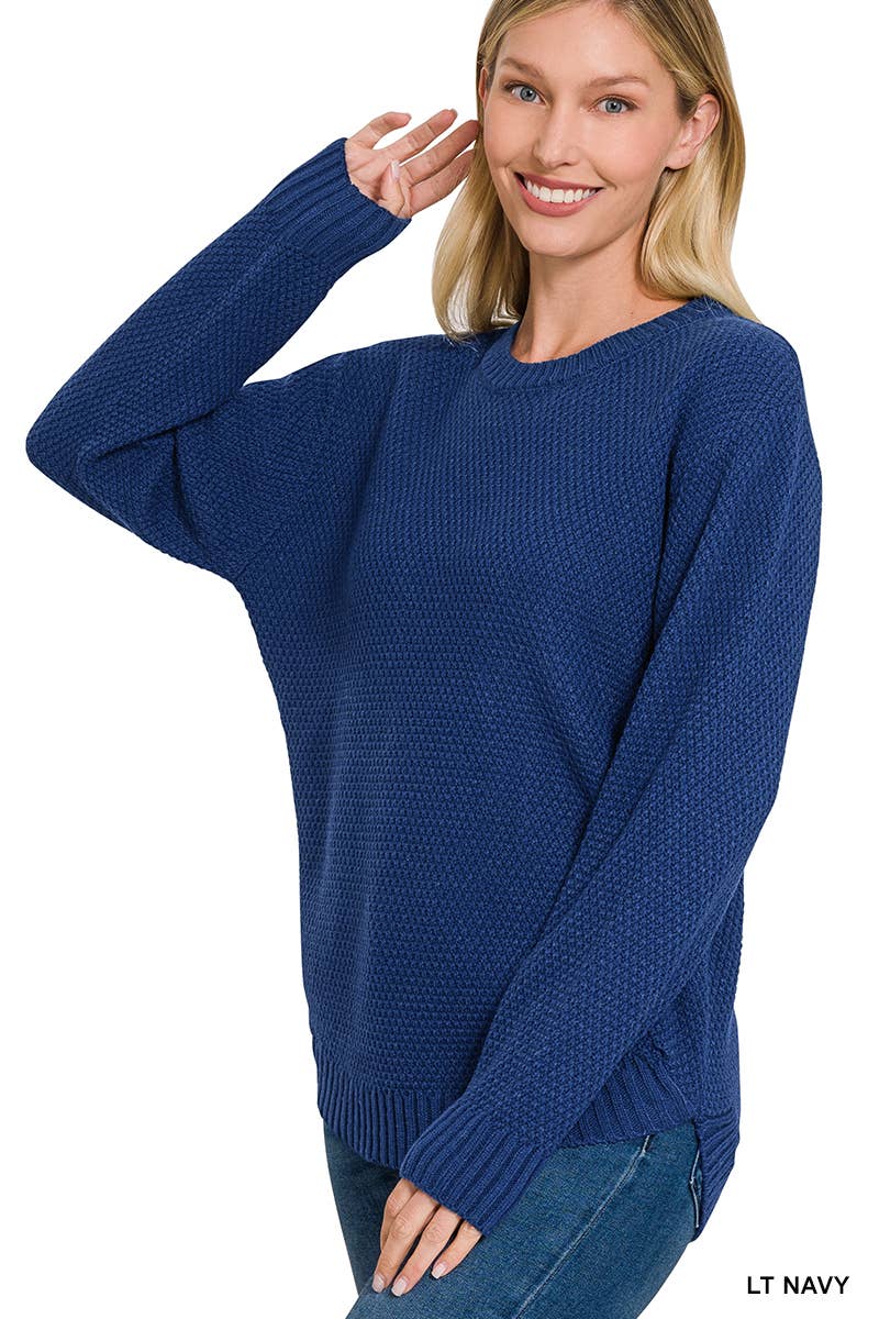 Round Hem Sweater