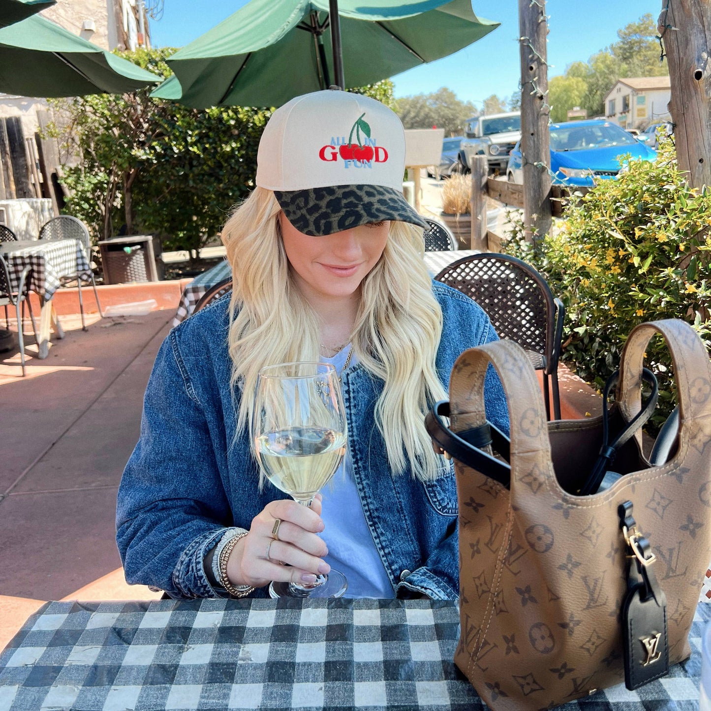 All In Good Fun- Leopard Embroidered Hat