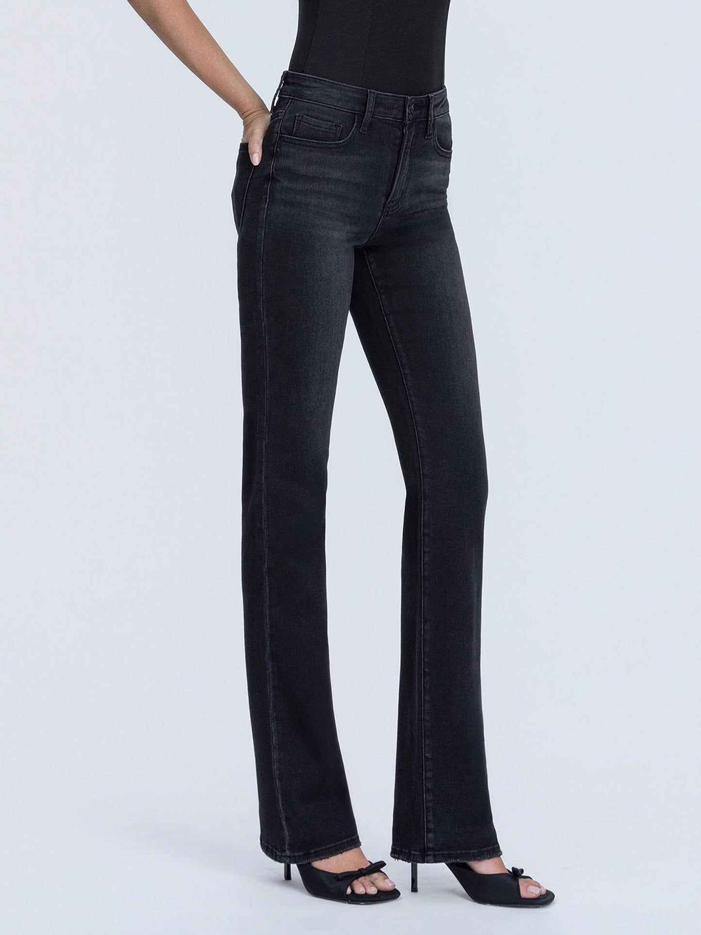 HAILEY BLACK BOOTCUT JEANS