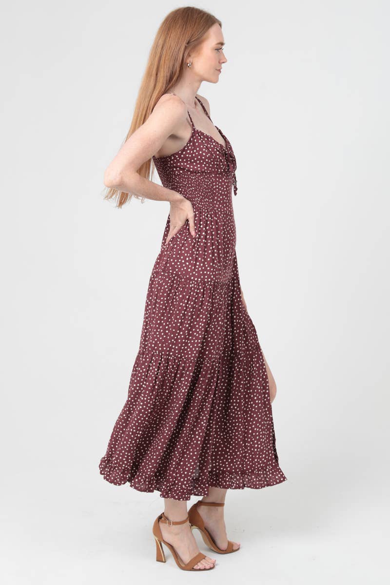 POLKA DOT MAXI DRESS