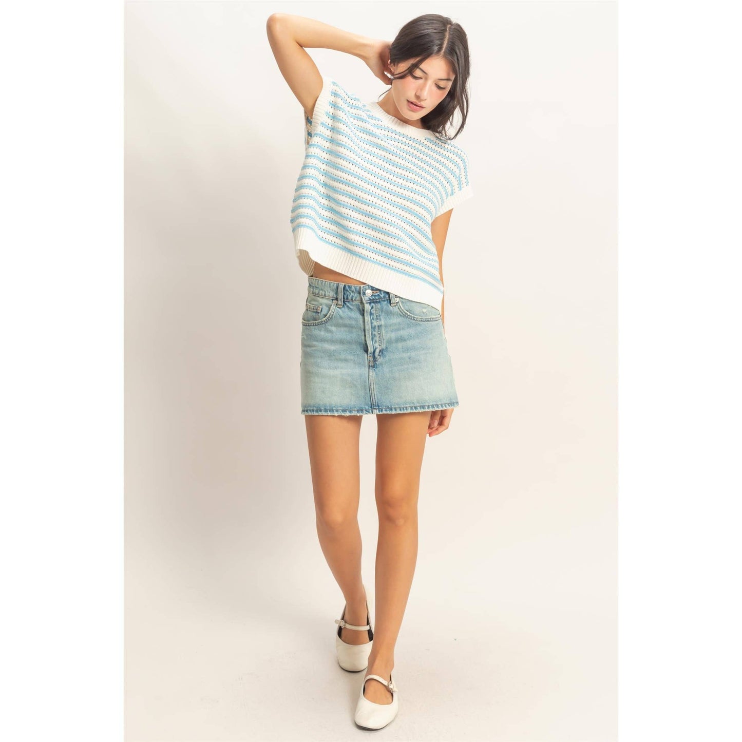 Striped knit Top