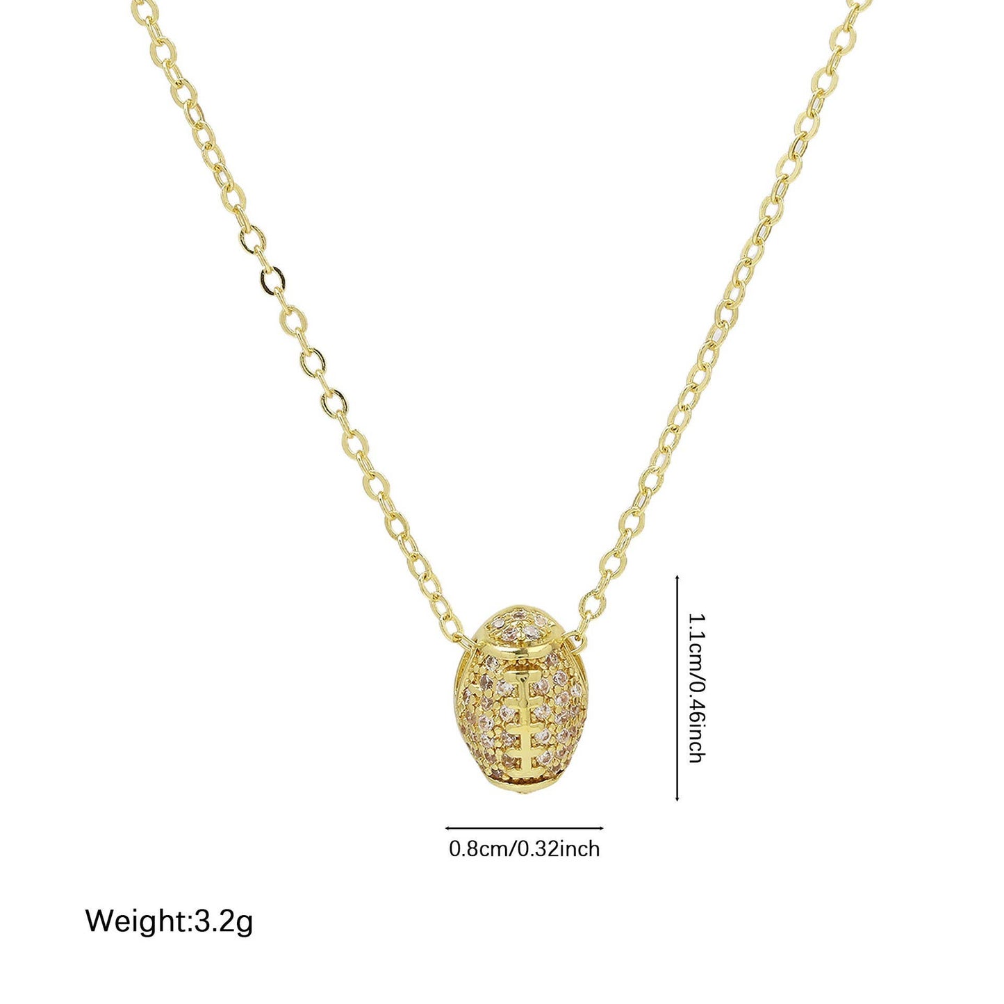 GAMEDAY CHARM STAINLESS STEEL NECKLACE | 40NK9706
