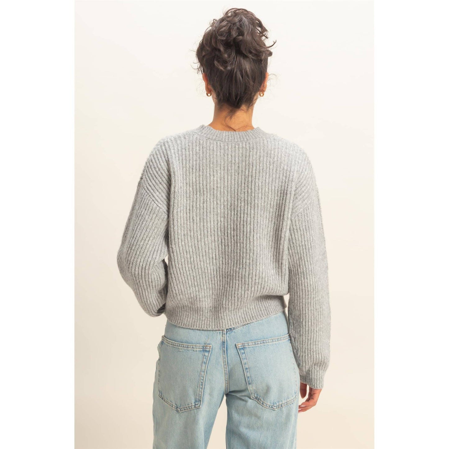 Pink Crew Neck Sweater