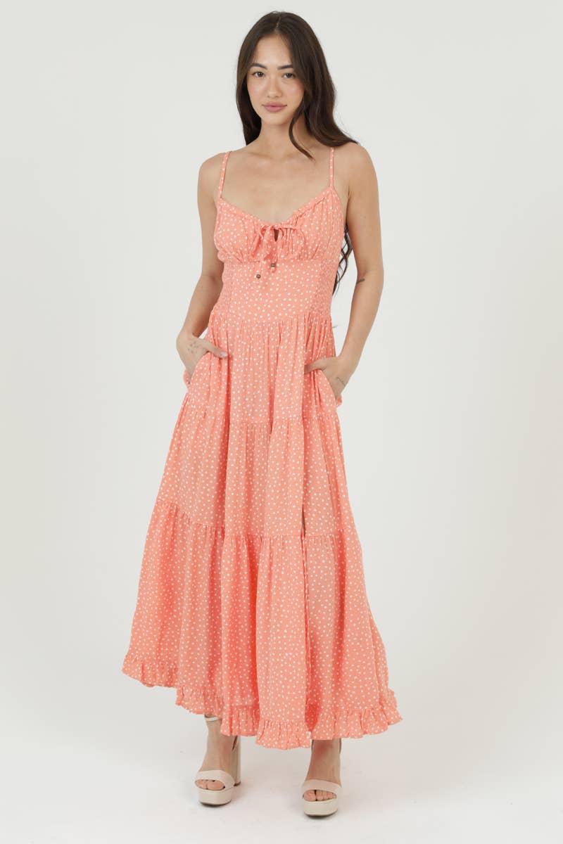 POLKA DOT MAXI DRESS
