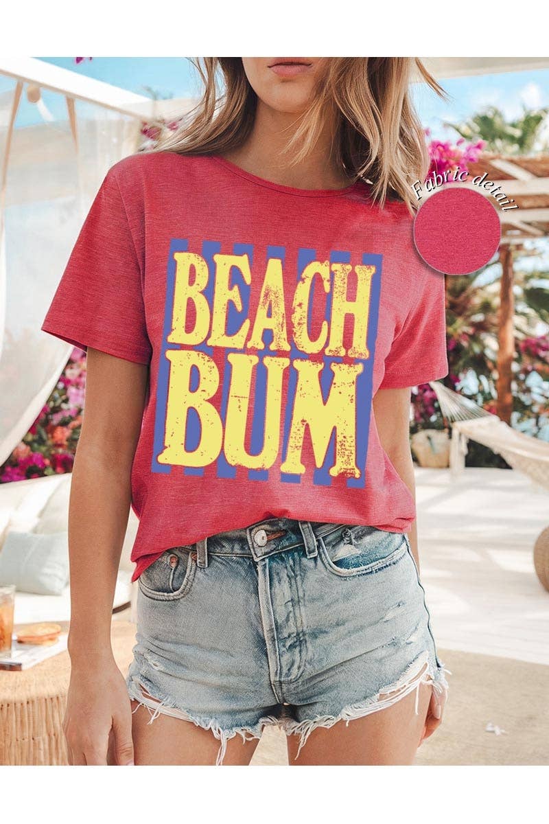 Beach Bum Graphic Heavy Cotton Tee