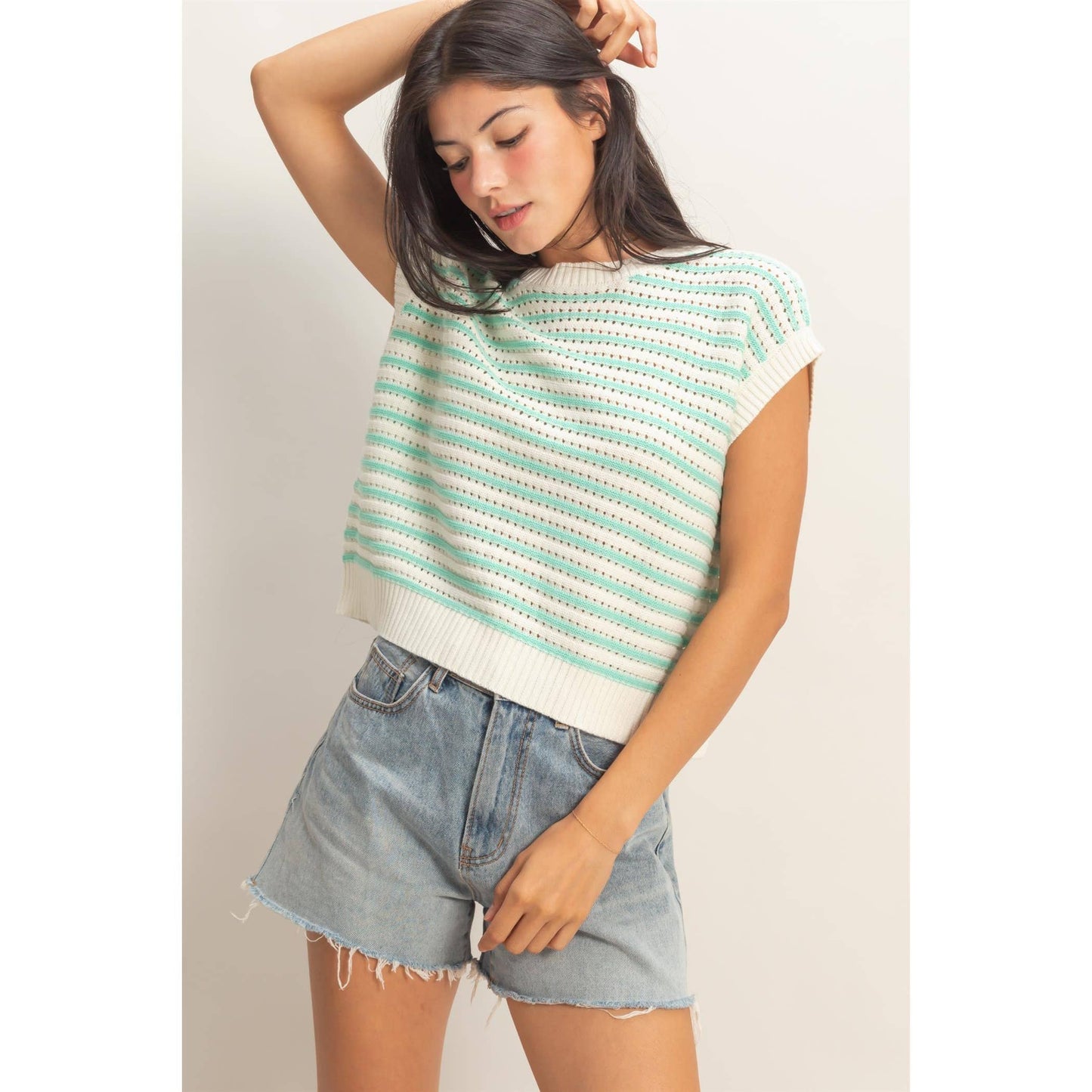Striped knit Top