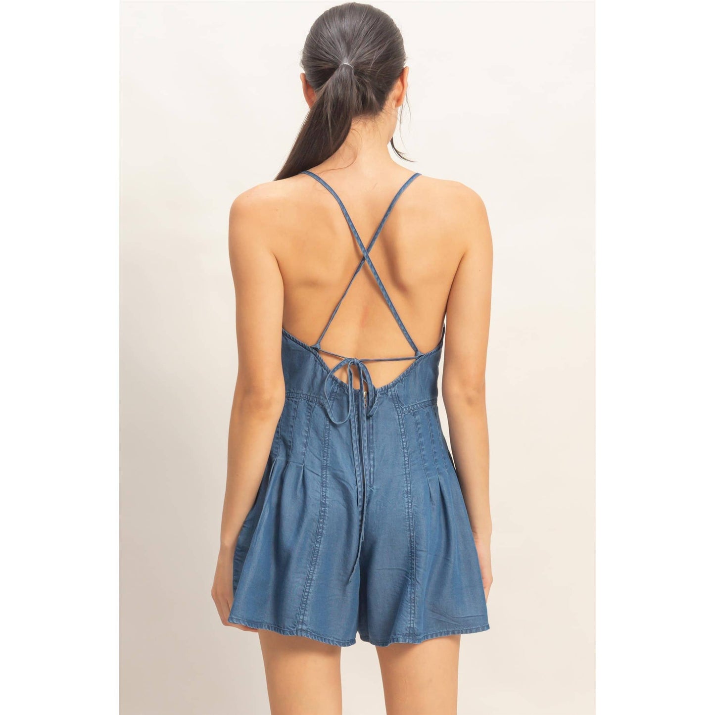 Denim Romper