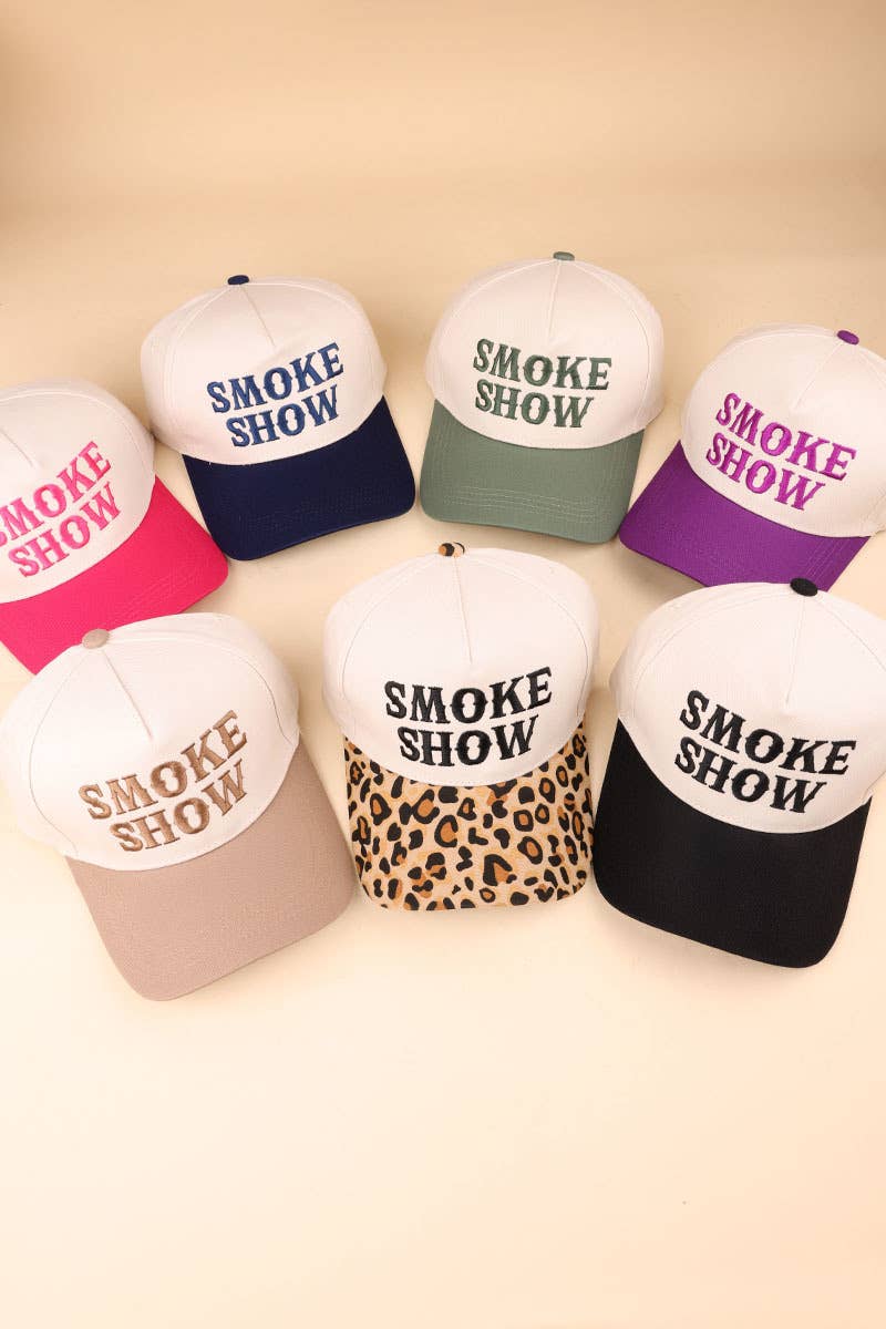 Smoke Show Two Tone Canvas Cotton Cap