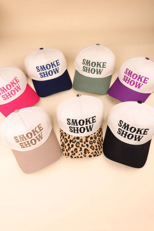 Smoke Show Two Tone Canvas Cotton Cap
