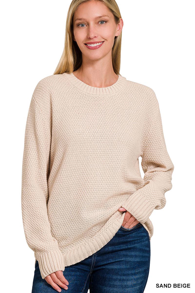 Round Hem Sweater