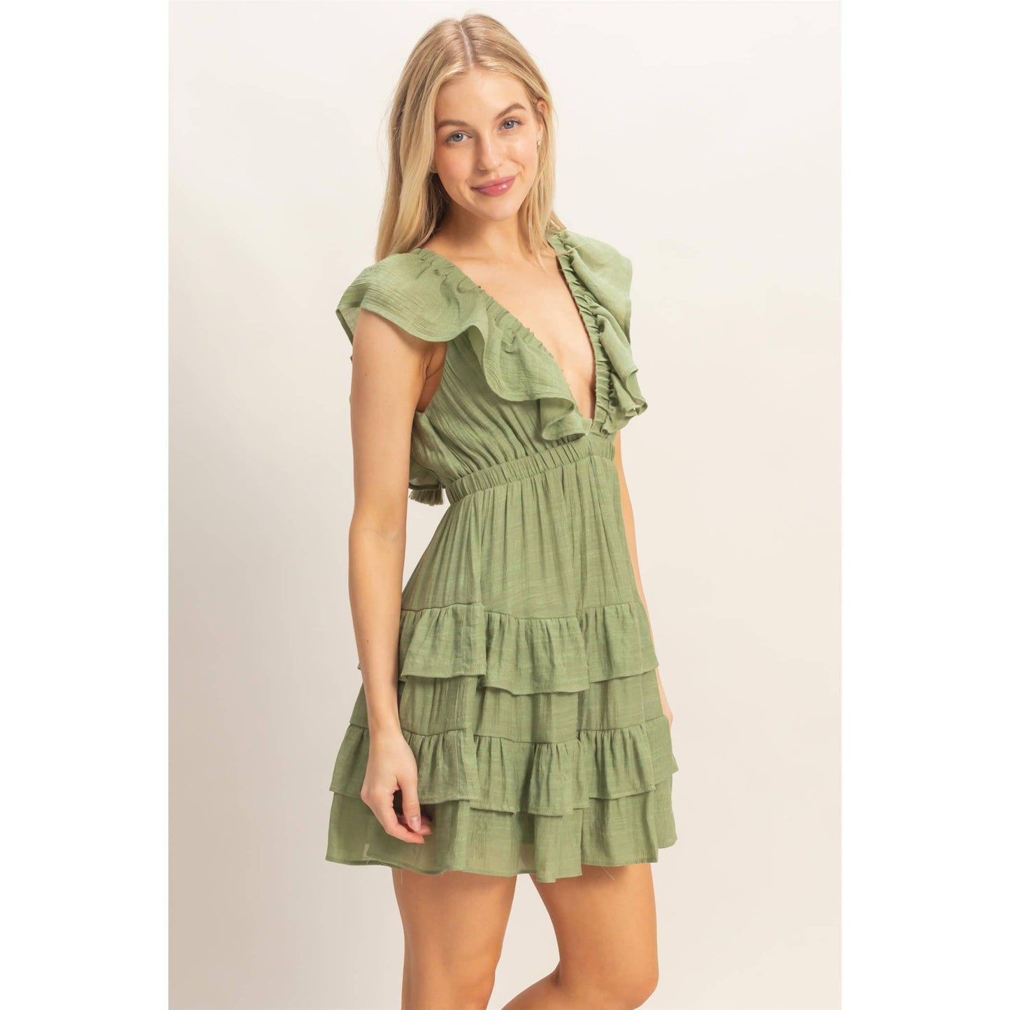 Ruffle Mini Dress