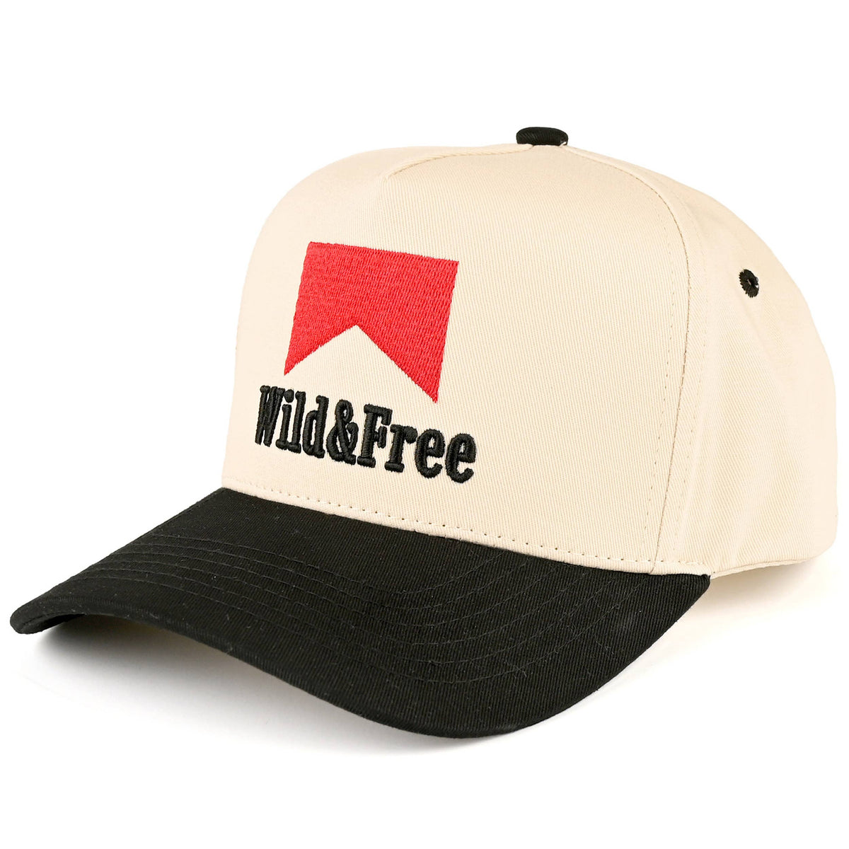 C.C WILD & FREE Letter Two Tone Trucker Cap