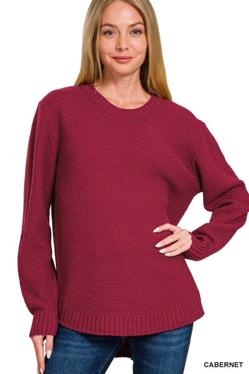 Round Neck Basic Sweater