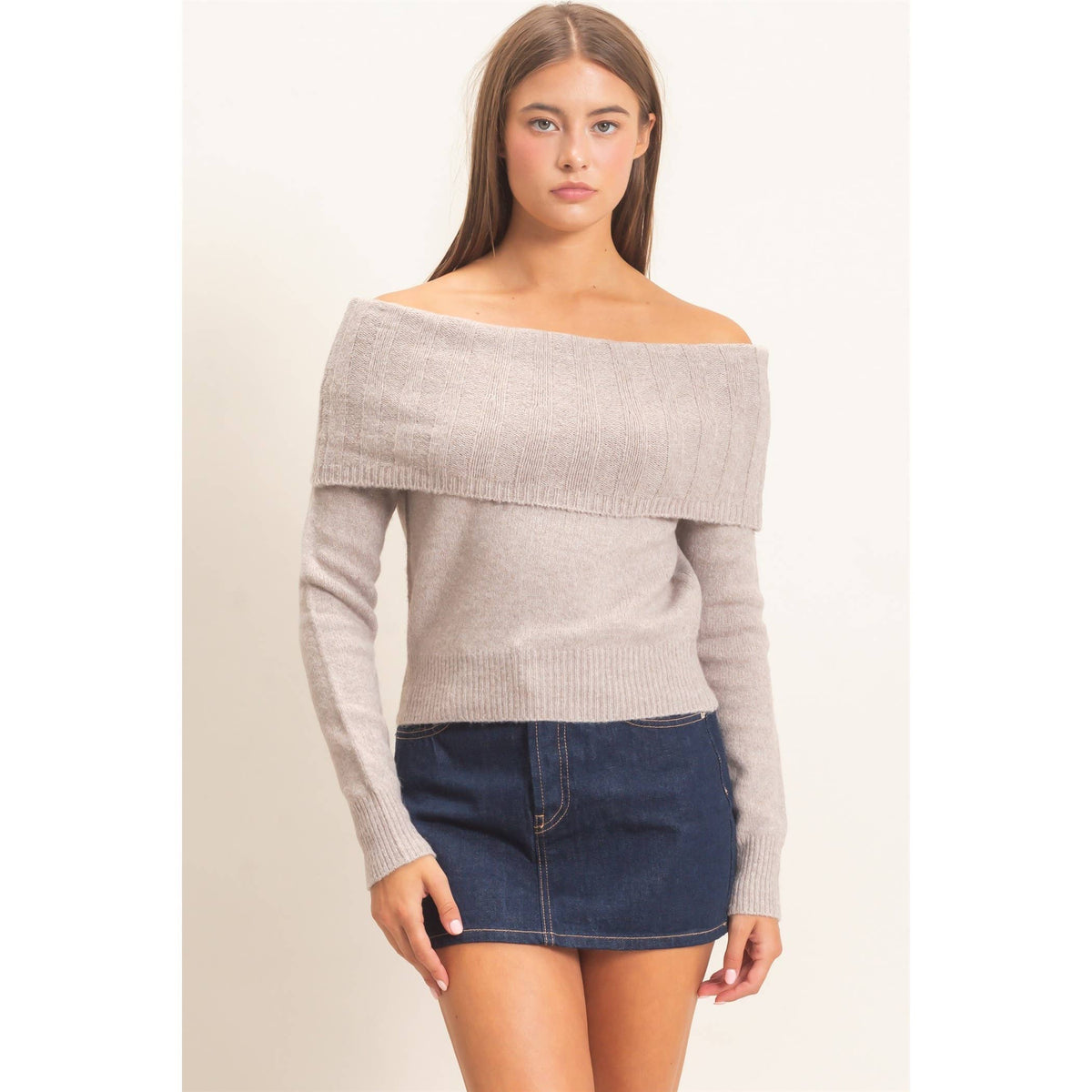 Off-Shoulder Sweater