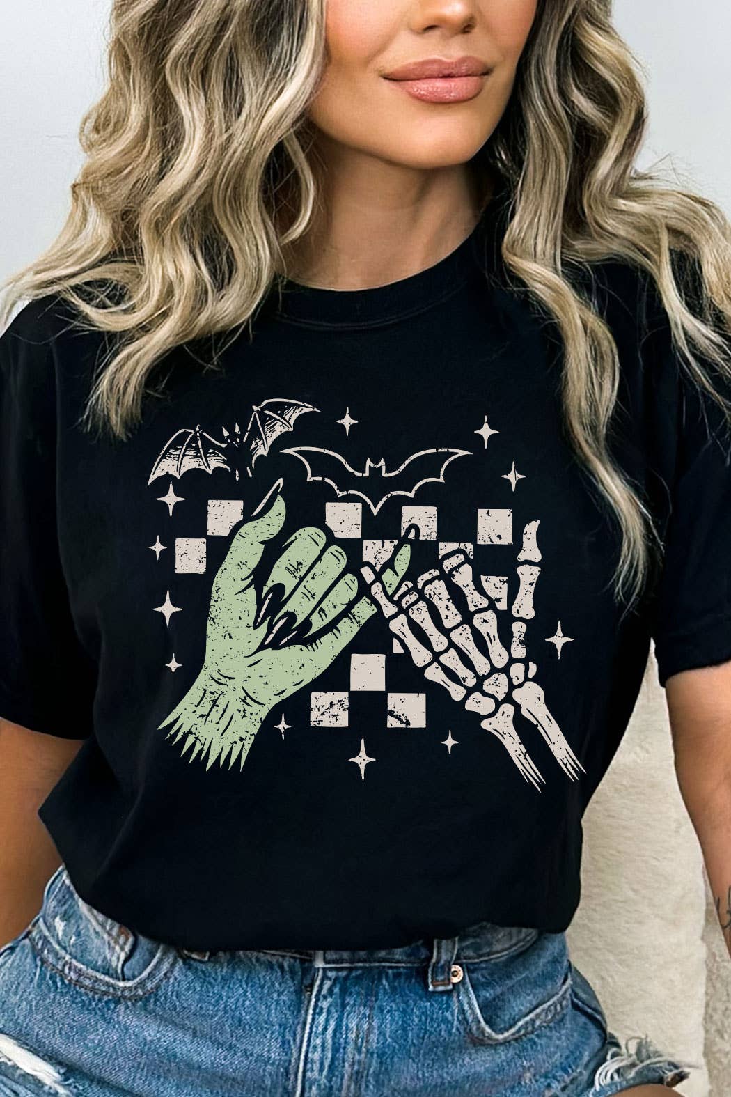 (PRE-ORDER) Frankenstein Skeleton Pinky Promise Comfort Colors