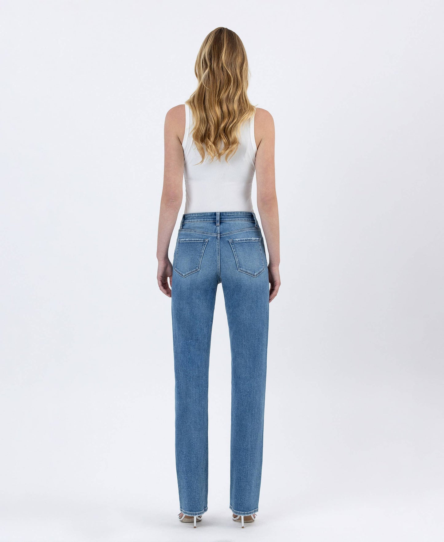 MELISSA HIGH RISE FULL LENGTH STRAIGHT LEG JEANS T6868