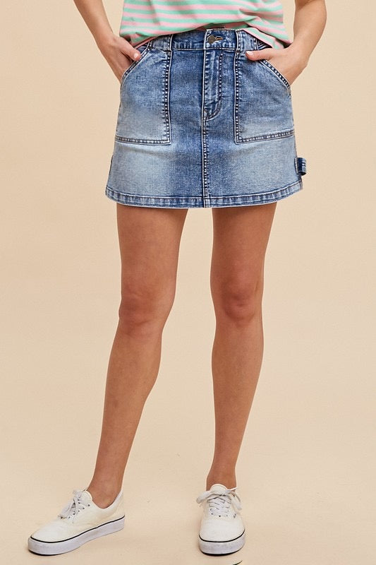 Fall Denim Skirt