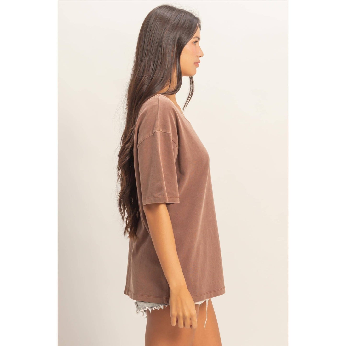 Boat Neck Basic Tee