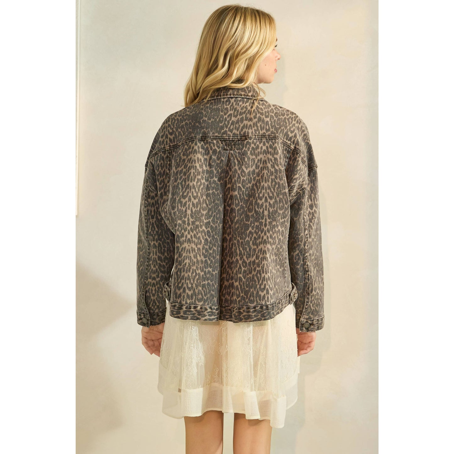 Leopard Denim Jacket