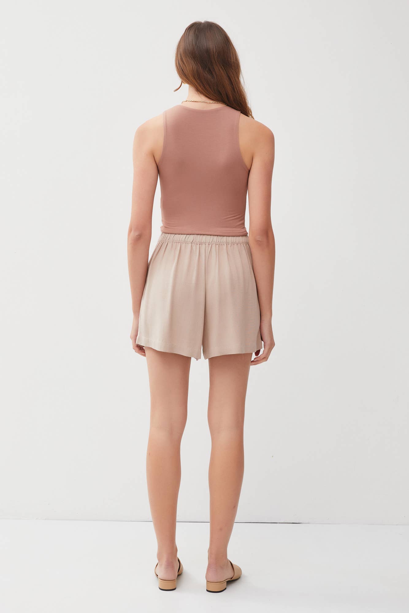 HIGH NECK CROPPED TANK