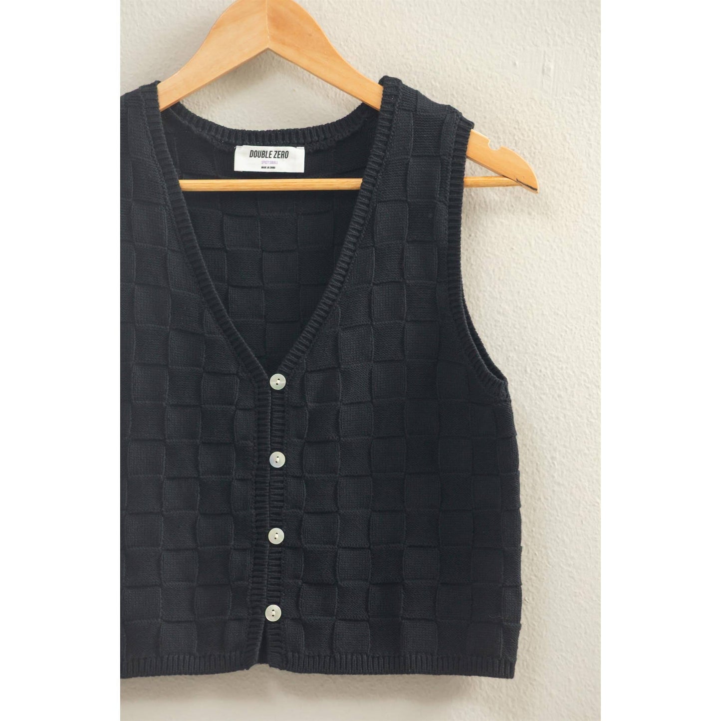 Checkered vest