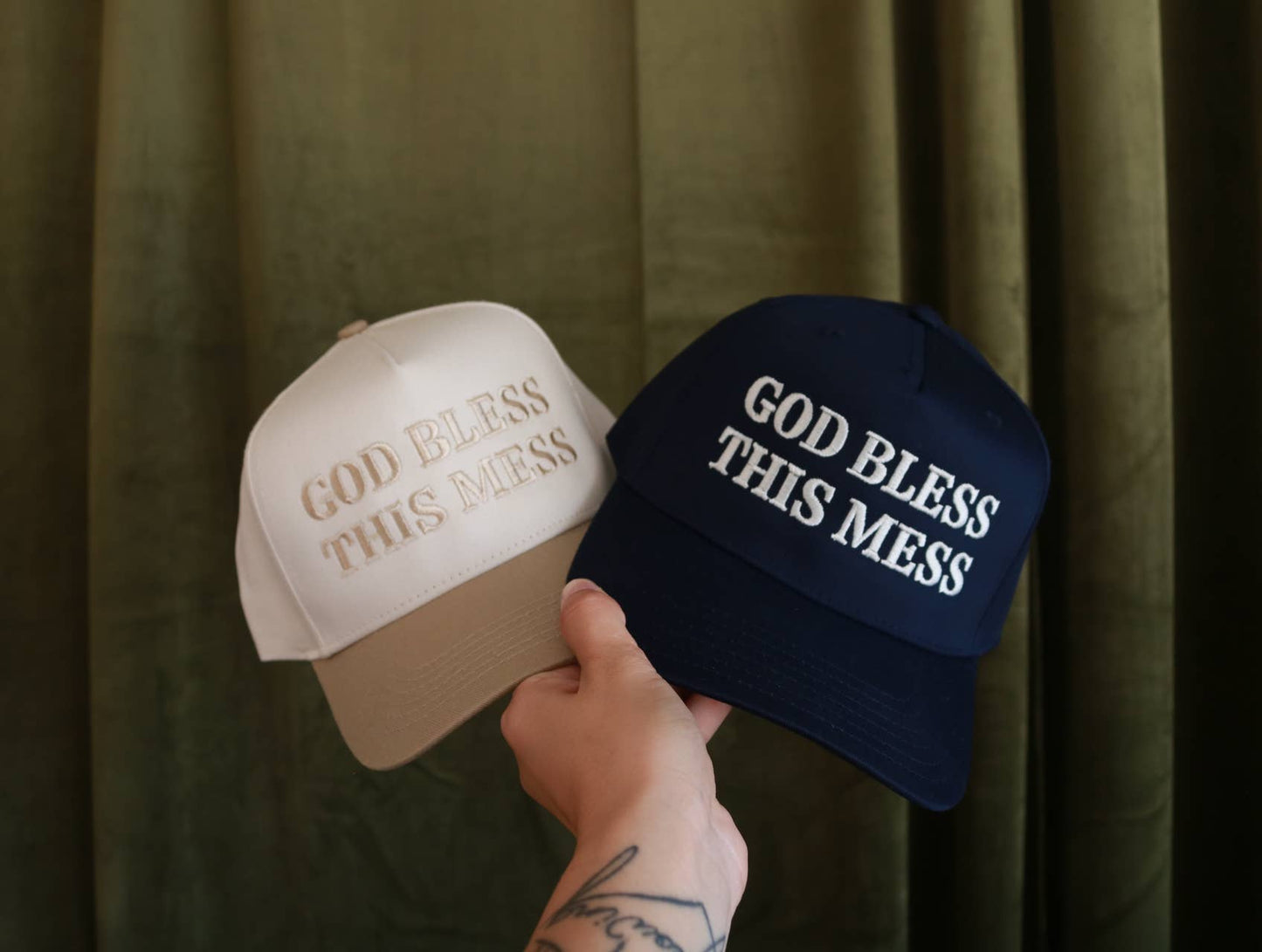 God Bless This Mess hats