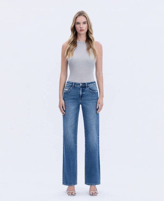 AILEEAH FULL LENGTH SLIM WIDE JEANS