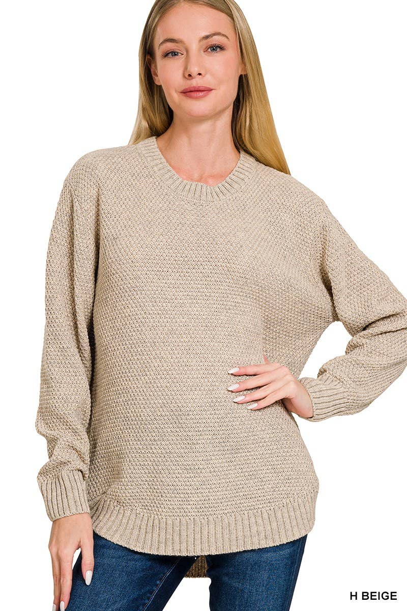 Round Neck Basic Sweater