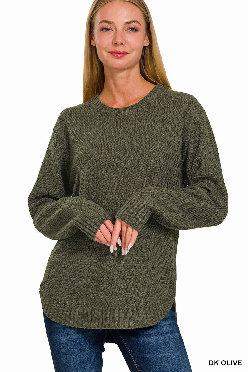 Round Hem Sweater