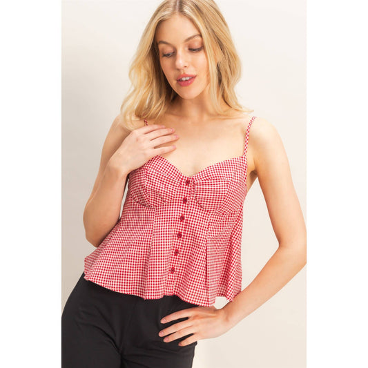 Gingham Cami