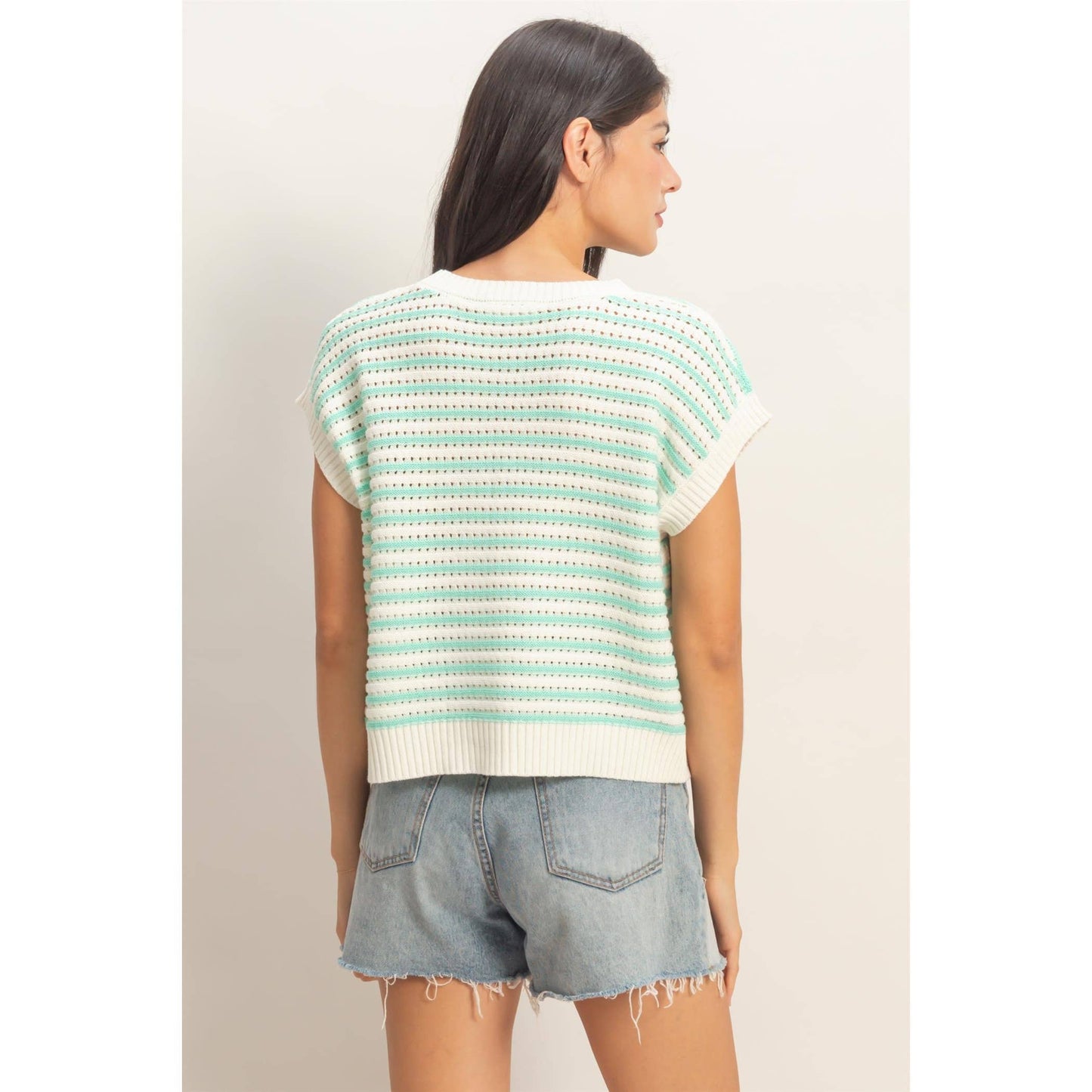 Striped knit Top