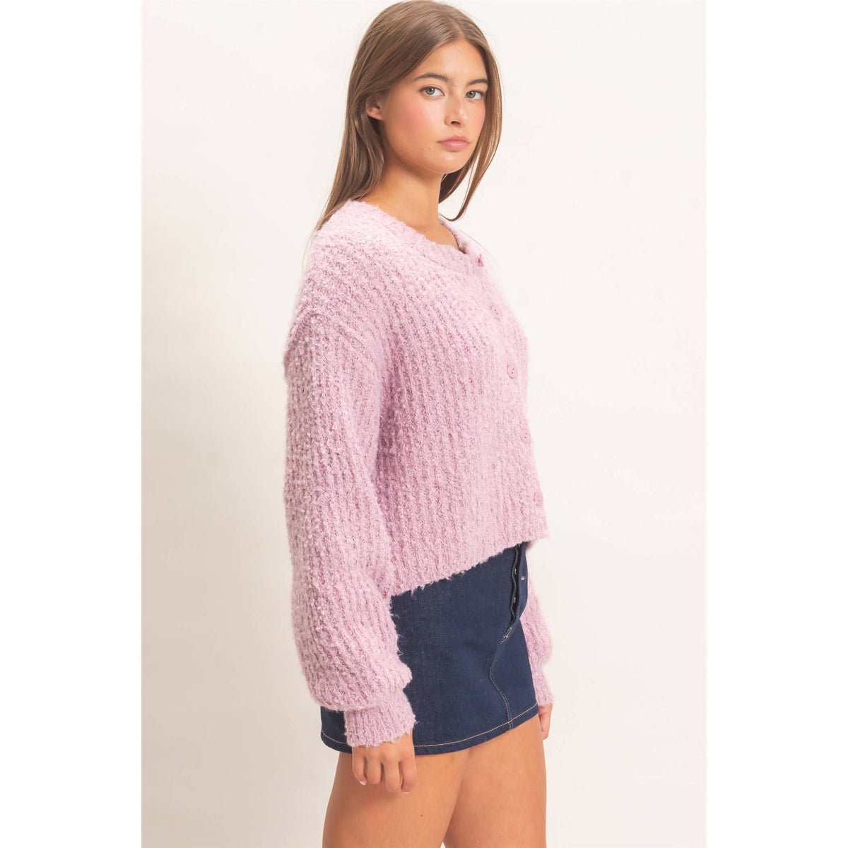 Knit Button Front Cardigan