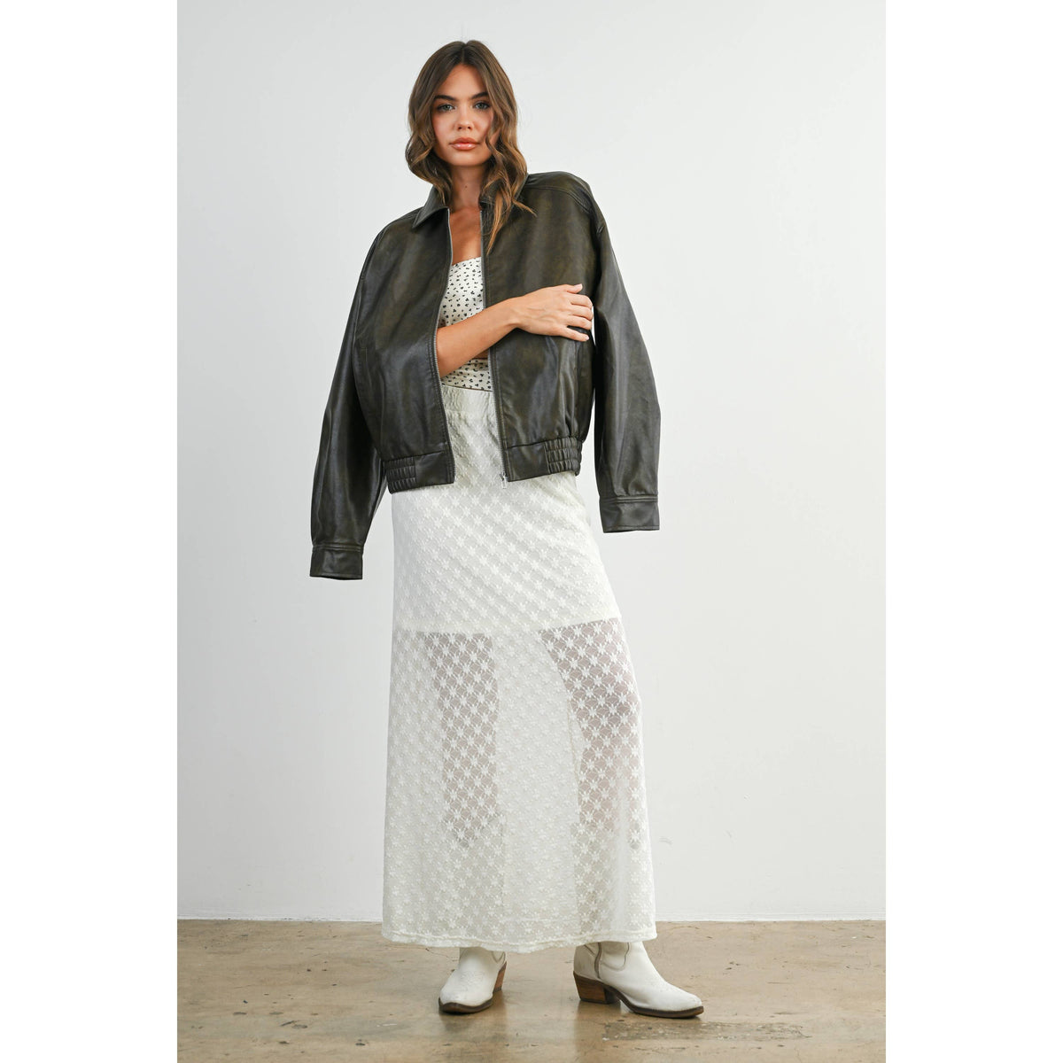 Zip up Leather jacket