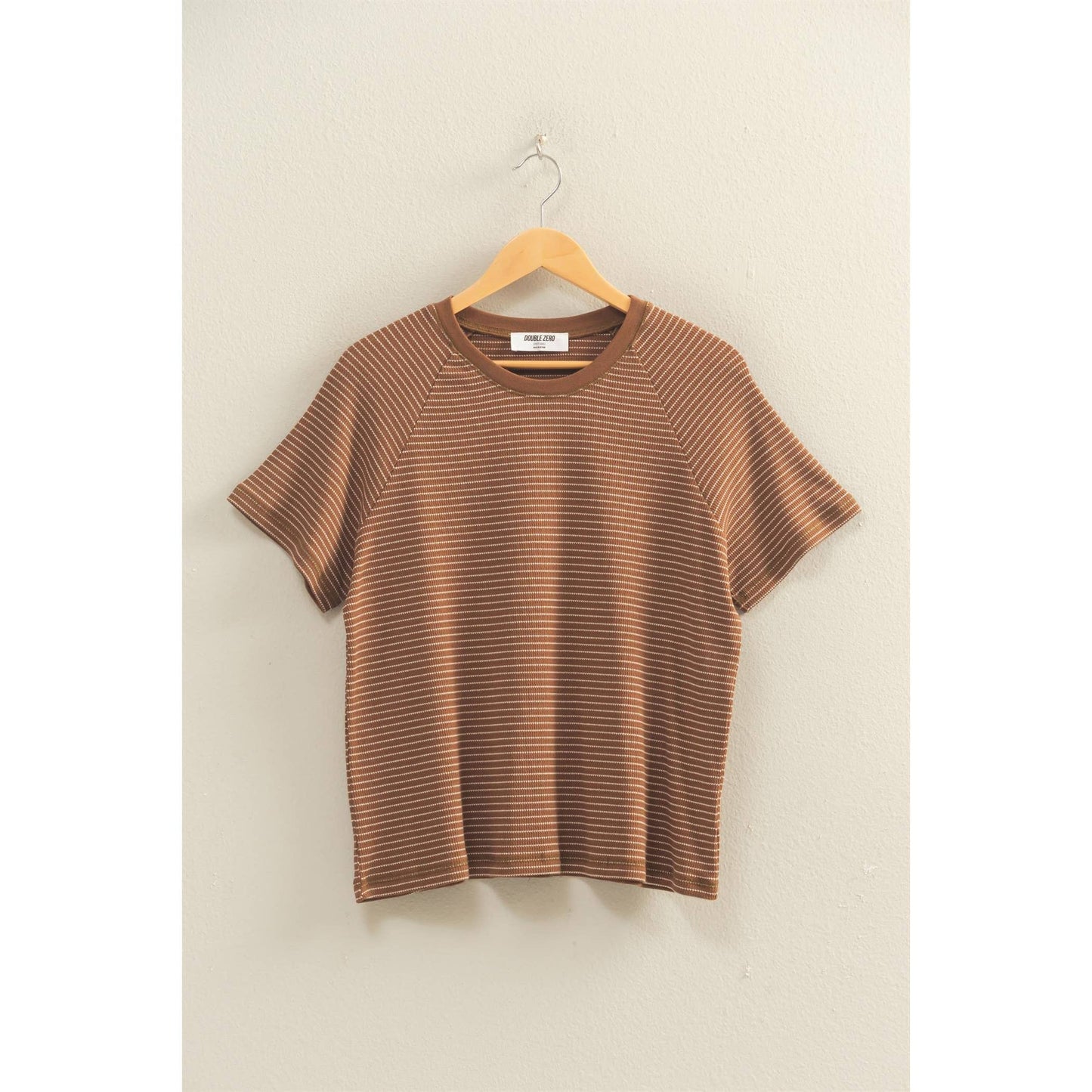 Striped thermal tee