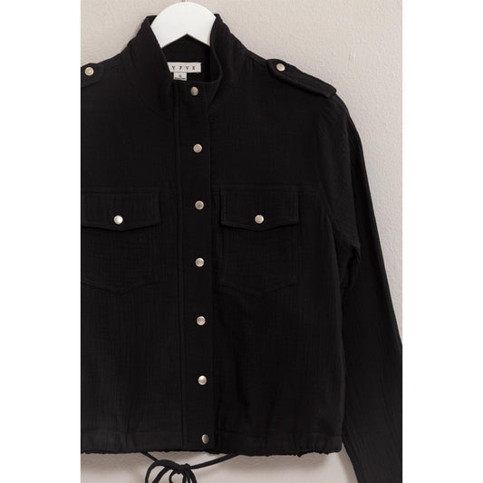 Black spring jacket