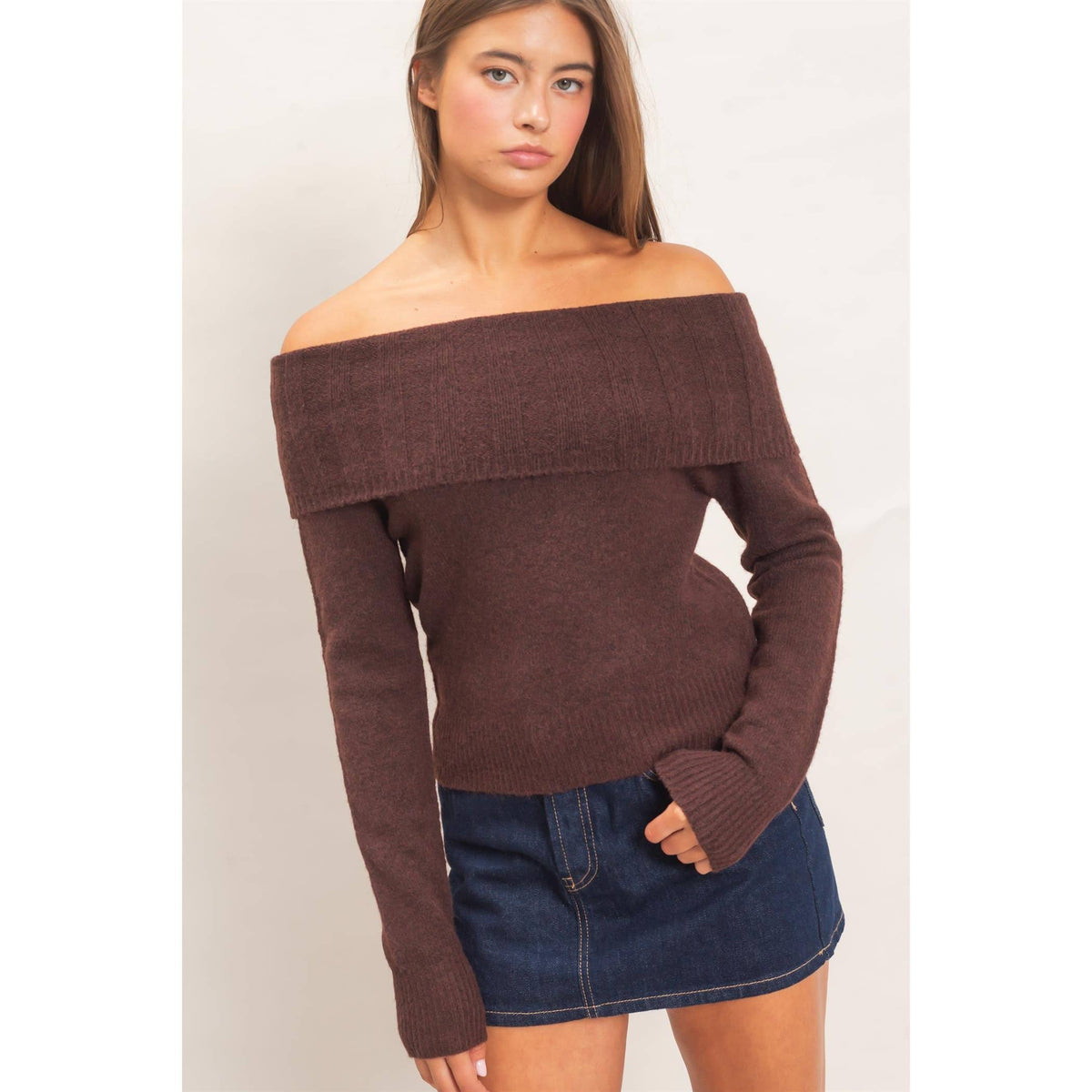 Off-Shoulder Sweater