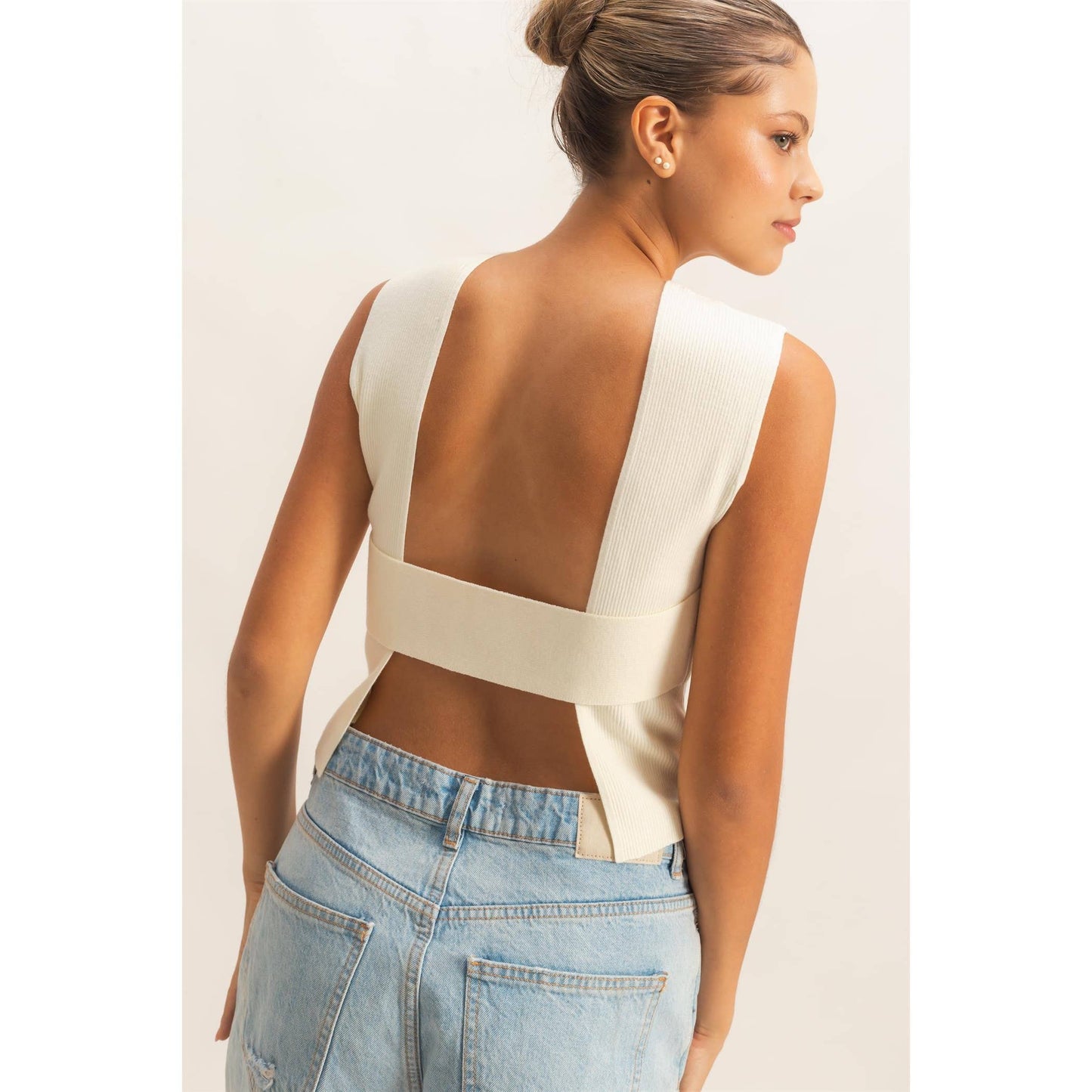 Serena open back top