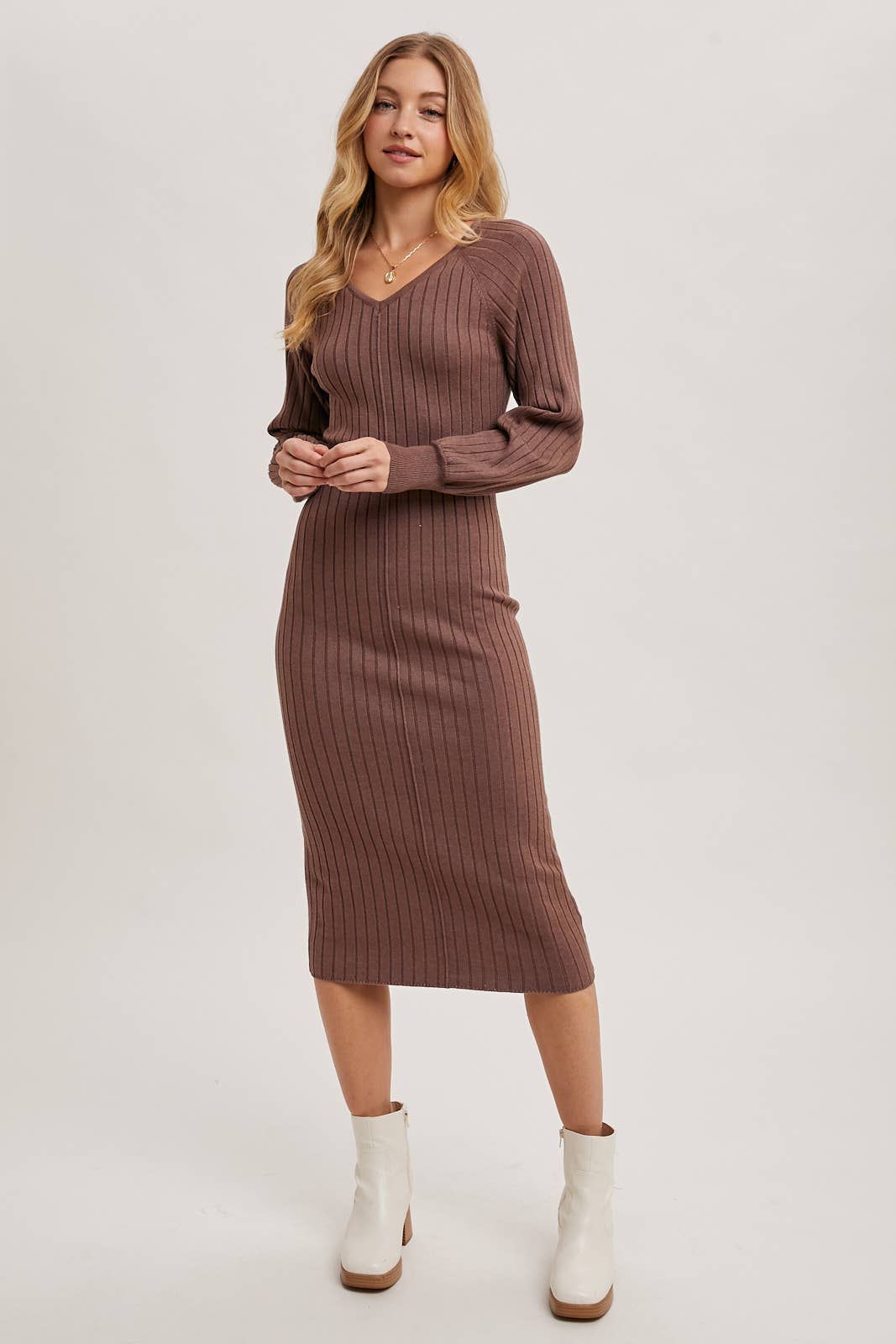 BELLA SWEATER MIDI DRESS