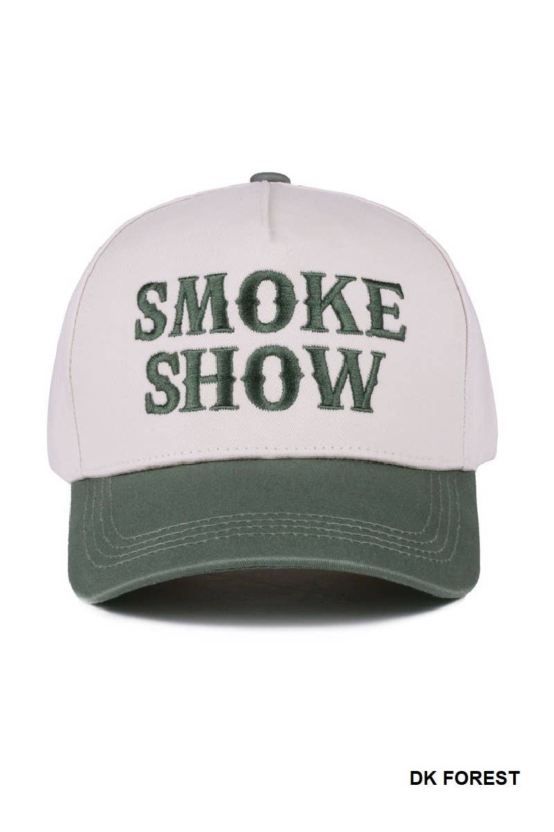 Smoke Show Two Tone Canvas Cotton Cap