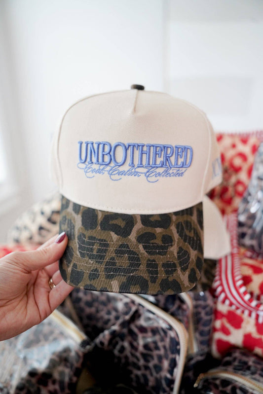 Unbothered - Leopard Vintage Trucker Hat